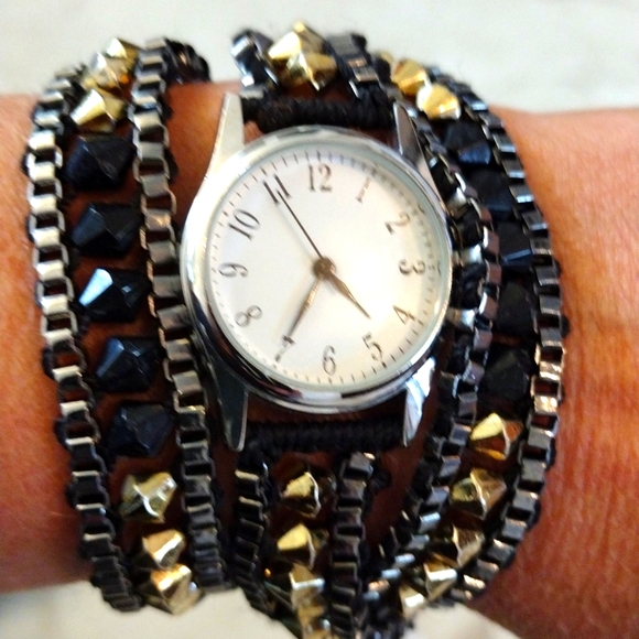 Accessories - Beautiful wrap style chain and beads band watch.